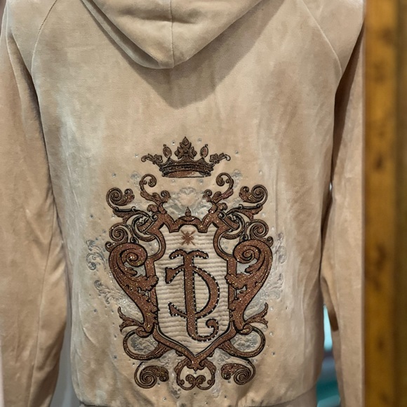 โจRARE 90s/2000s Juicy Couture Velour Hoodie โ Bedazzled Retro Glam ๐โจ - Picture 16 of 16